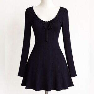 Wild Fable Black Long Sleeve Dress